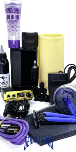 Kits! Packs de una selección completa para comenzar a tatuar con tremendos productos ♣️ Kit completo con máquina pen